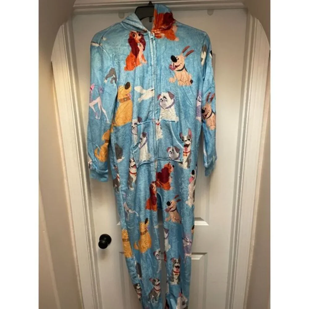 Disney Dogs One-Piece Pajama Romper Bodysuit Women's MEDIUM - Picture 5 of 15